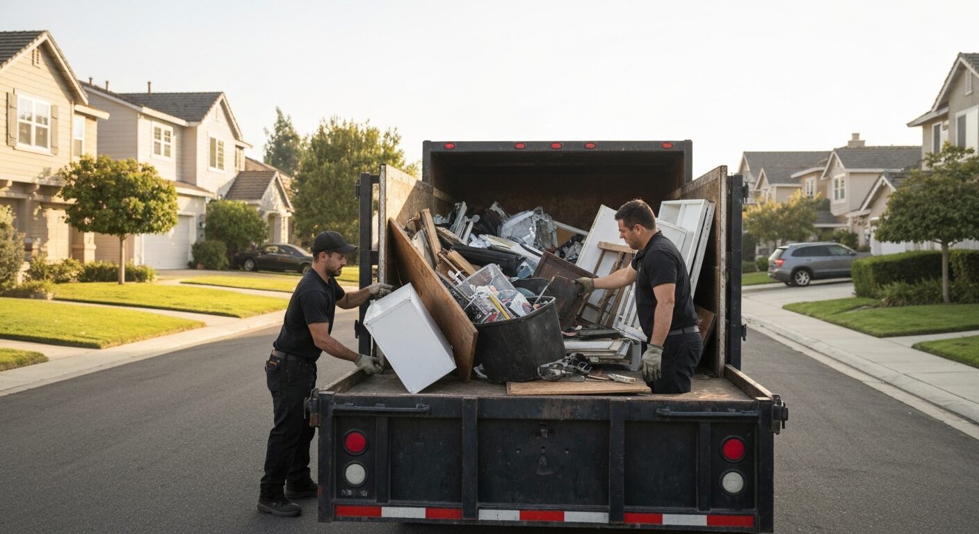 Estate cleanout team working in Garden Grove