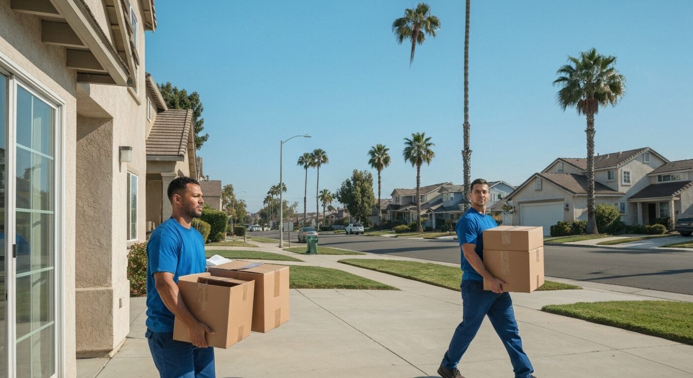 Residential junk removal crew in Orange, CA
