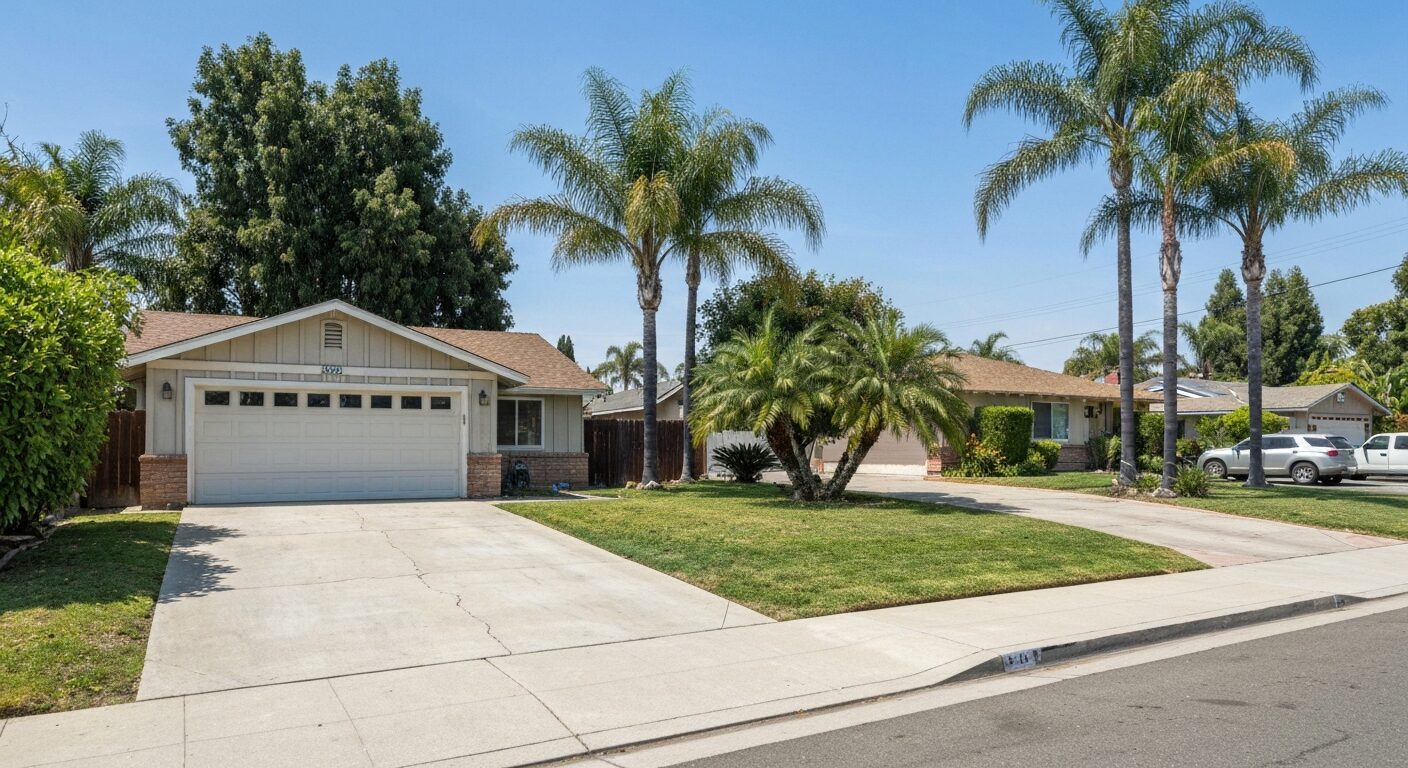 Junk removal truck ready for pickup in Orange